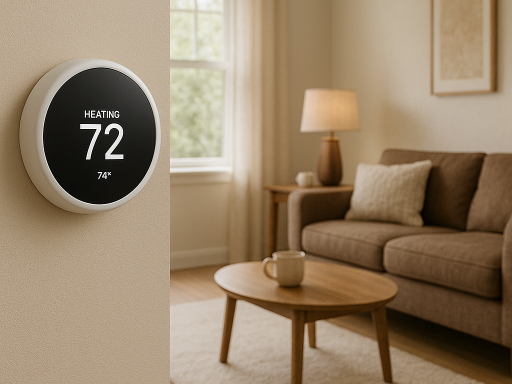 Cozy Home With Smart Thermostat