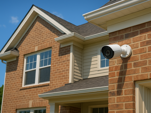 Home with Security Camera